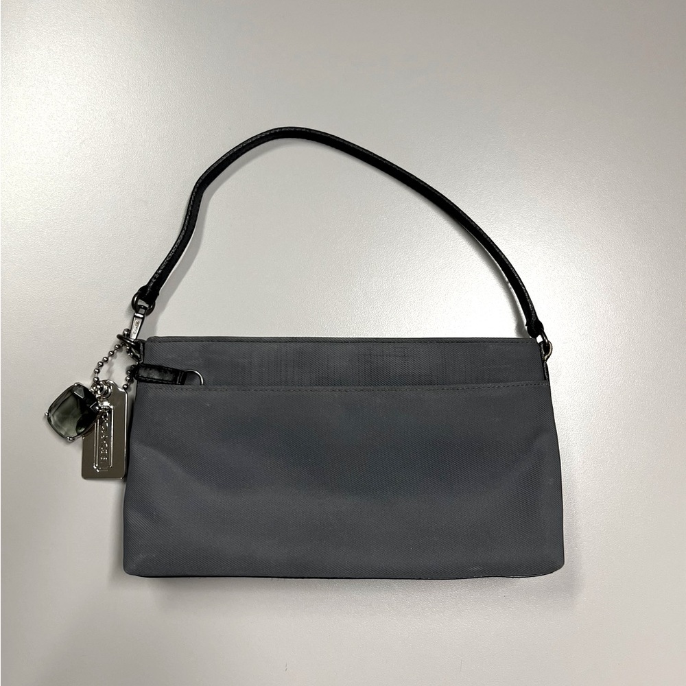 Coach Y2K Mercer Demi Zip Leather & Twill Shoulder Bag
